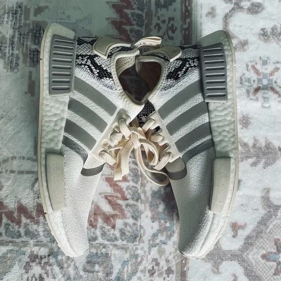 adidas gazelle silver green womens Adidas Mens HU NMD Animal Print Shoes – Extra Butter